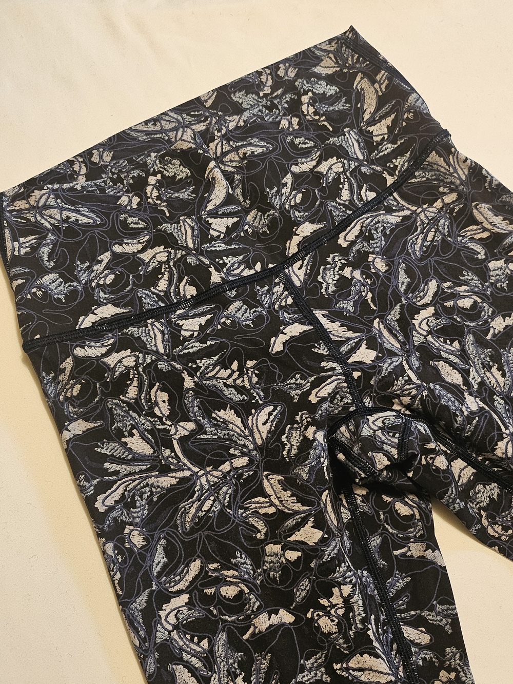 Lululemon Wunder Under Embellished Multi Legging High Rise Leaf Print Tight - Picture 8 of 11
